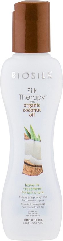 221x840-19 Tratament pentru par si piele Biosilk Silk Therapy Organic Coconut Oil Leave in 67ml - Image 1