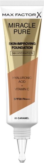 Max Factor Miracle Pure Foundation Spf30 85-Caramel - Image 2
