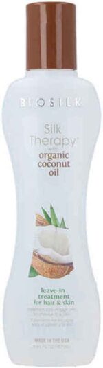 Tratament pentru par si piele Biosilk Silk Therapy Organic Coconut Oil Leave in  167ml - Image 2