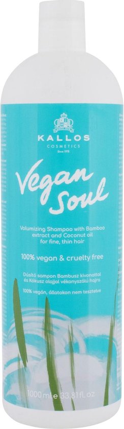 244x840-85 Kallos - Vegan Soul Volumizing Shampoo - Šampon pro zvětšení objemu jemných vlasů (L) - Image 1