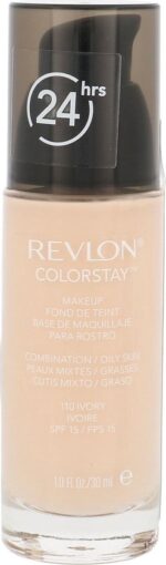 Revlon Colorstay 24hrs make up SPF 15  110 Ivory combination to oily skin   30 ml