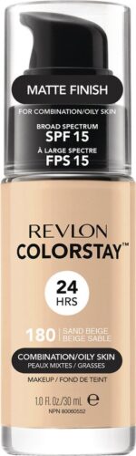 Revlon Colorstay 24hrs make up SPF 15  tone 180 Sand Beige   combination to oily skin  30 ml - Image 2