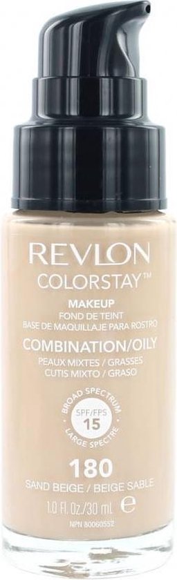 256x840-57 Revlon Colorstay 24hrs make up SPF 15 tone 180 Sand Beige combination to oily skin 30 ml - Image 1
