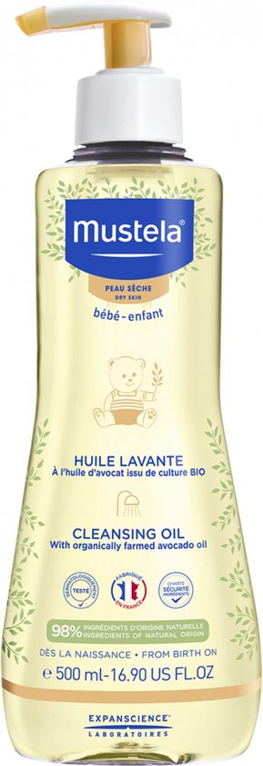 289x840-5 Mustela - Bébé Cleansing Bath Oil - Fine Bath Oil - 500ml - Image 1