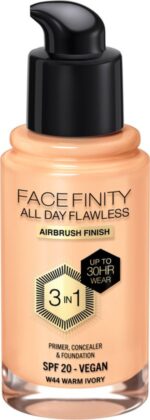 Max Factor Facefinity All Day Flawless Foundation - W44 Warm Ivory - Image 2