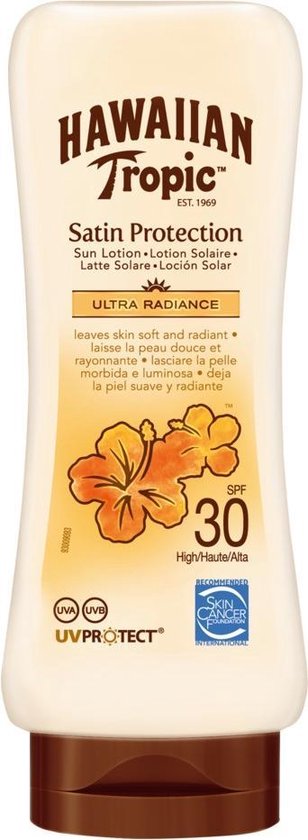 308x840-136 Hawaiian Tropic Satin Protection Sun Lotion - SPF30 - 180ml - 1 Stuk - Image 1