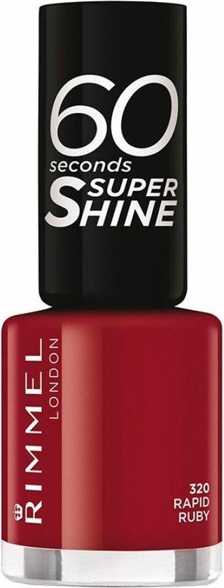320x840-53 Rimmel London 60 Seconds Nagellak - 320 Rapid Ruby - Image 1
