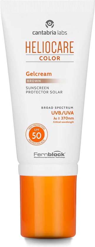 323x840-37 Heliocare Color Gelcream Spf50 #brown - Image 1