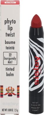 Sisley Phyto Lip Twist 22 Burgundy Mat Tinder Balm 2 5 Gr - Image 3