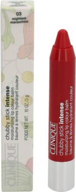 Clinique Lip Make up Chubby Stick Intense Moisturizing Lip Colour Balm Stick 03 Mightiest Maraschino 3gr - Image 2