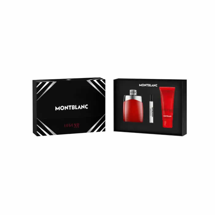 3386460145220 Montblanc Legend Red Eau De Perfume Spray 100ml Set 3 Pieces - Image 1