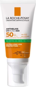 La Roche-Posay Anthelios SPF50+ Zonnebescherming Dry Touch Gel-Crème Anti-Glim voor het Gelaat 50ml
