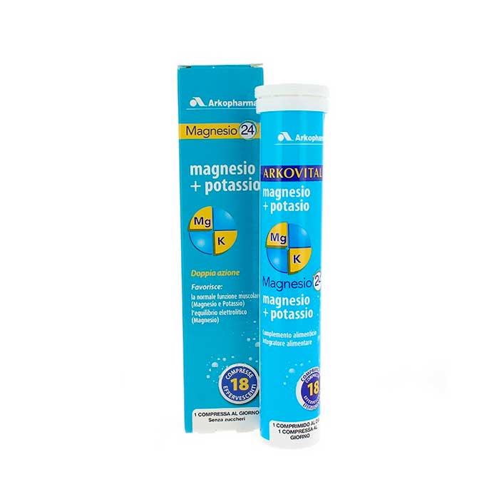 3578836127163 Arkopharma Arkovital Magnesium Potassium 18 Effervescent Tablets - Image 1