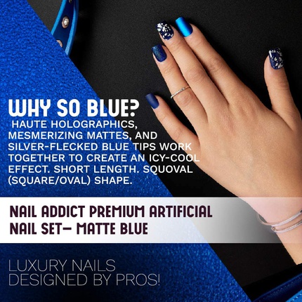 375389_316fb3005dd601efd195e53ba3cf9b3a Ardell Nail Addict Premium Artificial Nail Set Matte Blue - Image 1