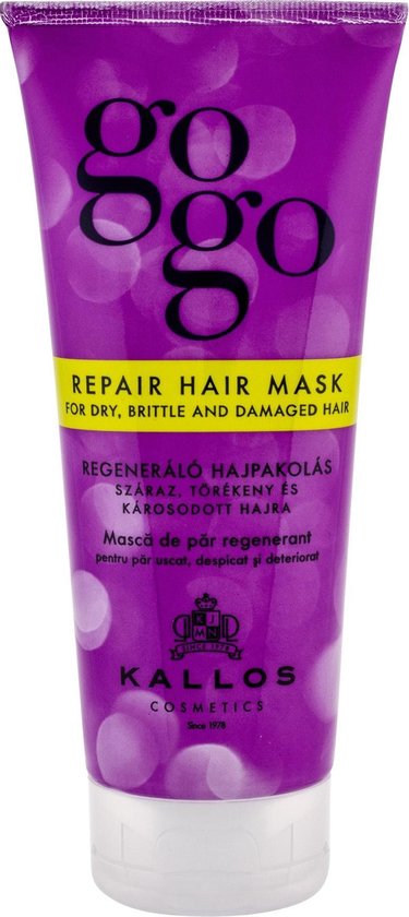 375x840-90 Herstellend Haar Masker Kallos Cosmetics Gogo 200 ml - Image 1