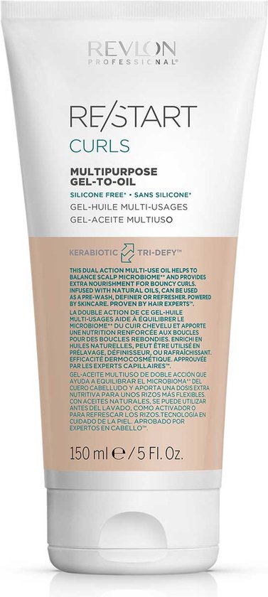 377x840-33 Hair Oil Revlon Restart Curls Multifunction 150 ml - Image 1