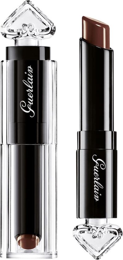 398x840-47 Guerlain - La Petite Robe Noire Deliciously Shiny Lip Colour - 017 Leather Coffee - Image 1