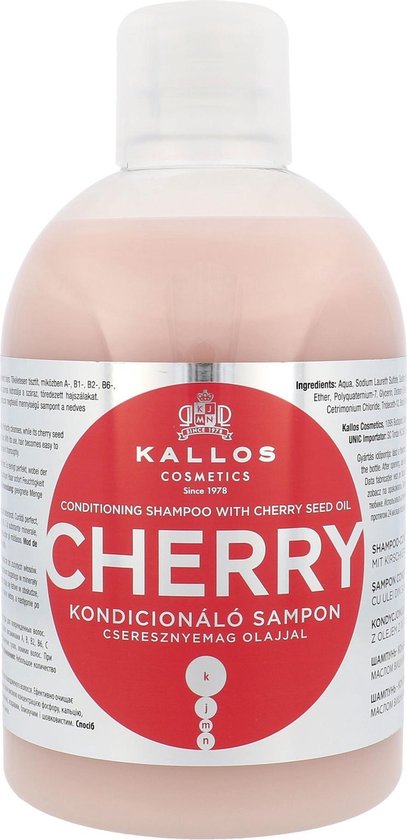 407x840-95 Kallos - Conditioning Shampoo with Cherry Seed Oil - 1000ml - Image 1