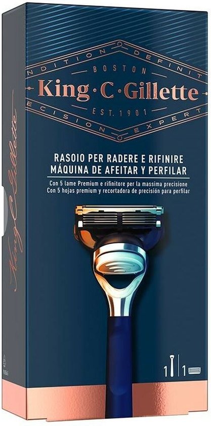 417x840-77 Manual shaving razor King C Gillette Gillette King Blue - Image 1