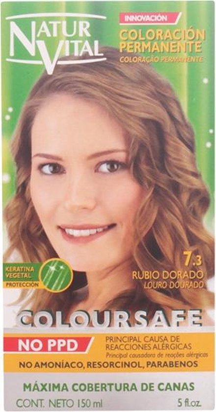 440x840-23 Coloursafe Permanent Hair Color By Natur Vital #7.3-golden Blonde - Image 1