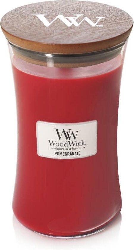 451x840-111 WoodWick Hourglass Large Geurkaars - Pomegranate - Image 1