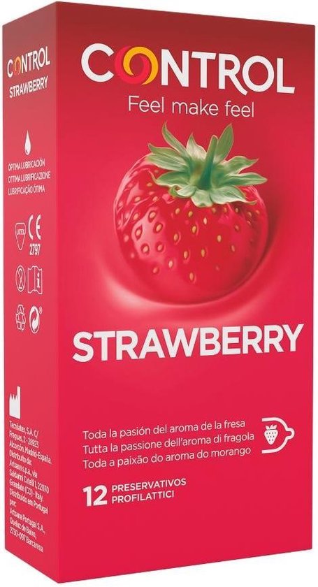 455x840-68 Control Preservativos Strawberry - Image 1