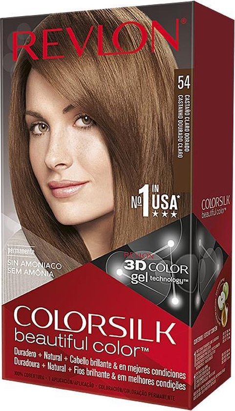 481x840-13 Dye No Ammonia Colorsilk Revlon Colorsilk Light Golden Brown (1 Unit) - Image 1