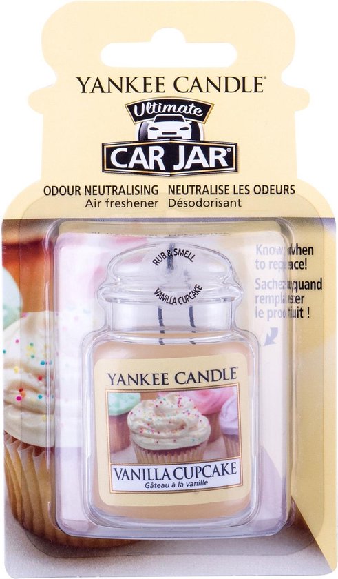 491x840-110 Yankee Candle - Vanilla Cupcake Ultimate Car Jar ( vanilkový košíček ) - Luxusní visačka do auta - Image 1