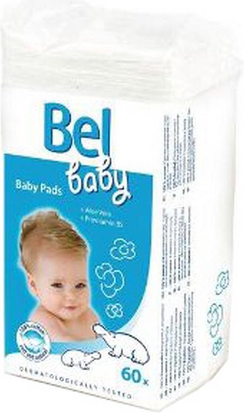 498x840-2 Bel Baby Baby Pads 60 stuks wattenschijfjes - Image 1