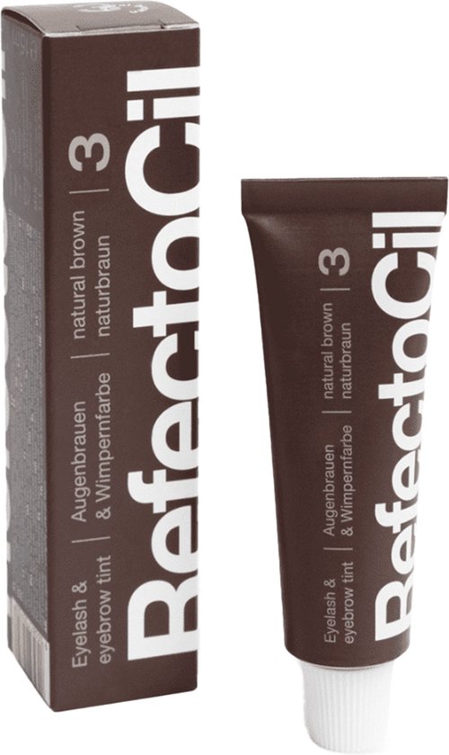 500x840 RefectoCil Wenkbrauw- en Wimperverf - Nr. 3 Bruin - 15 ml - Image 1