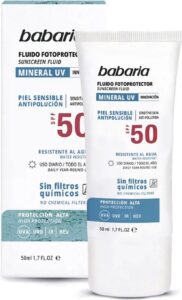 Zonnebrand Lotion Babaria Solar Mineral UV Spf 50 (50 ml) - Image 2