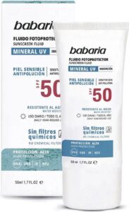 Zonnebrand Lotion Babaria Solar Mineral UV Spf 50 (50 ml) - Image 4