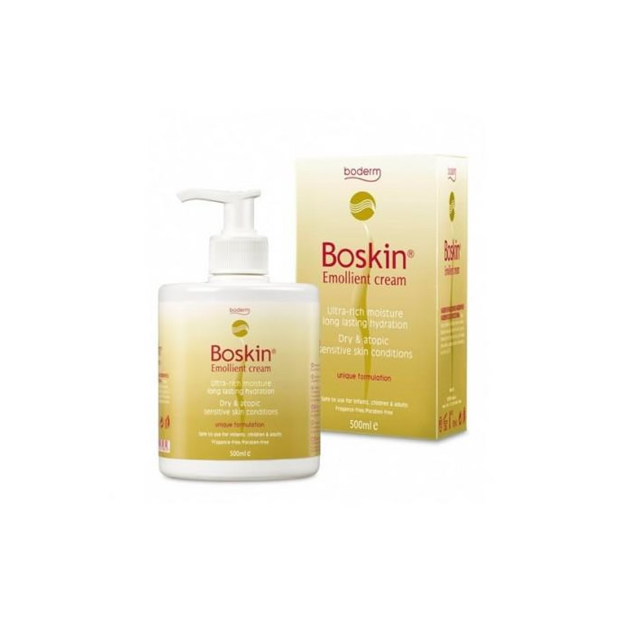 5200375319812_1 Boskin Emollient Cream 500ml - Image 1
