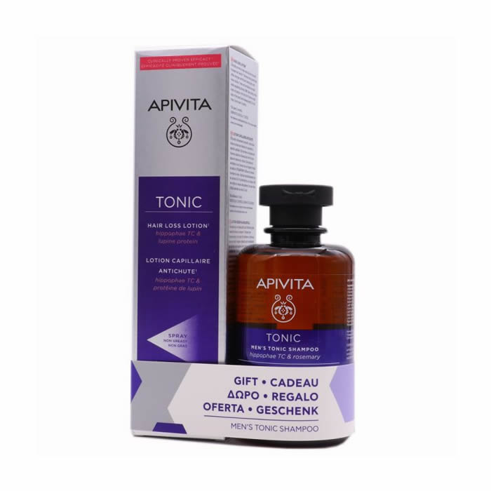 5201279082857 Apivita Hair Loss Lotions150ml +Men's Tonic Shampoo 250ml Set 2 Pieces - Image 1