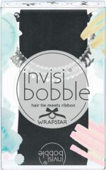 Invisibobble - Wrapstar - Zwart met print - Haarelastiek met lint - 1 stuk - Image 2