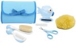 Chicco hangende toilettas met badthermometer, spons etc blauw( kraamcadeau) - Image 3