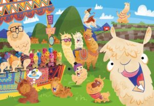 Clementoni Legpuzzel - Supercolor Puzzel Collectie - No probllama - 104 stukjes, puzzels kinderen - Image 2
