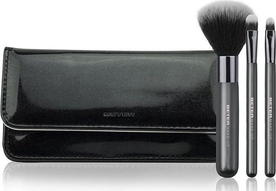 550x381-37 Make-up Borstel set Black Day to Night Beter (4 pcs) - Image 1