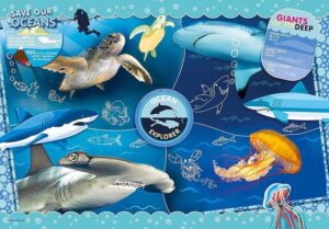 Clementoni Supercolor Puzzel - GIANTS OF THE DEEP - National Geographic Kids - 104 Stukjes - Image 2