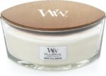 WoodWick Heartwick Flame Ellipse Geurkaars - White Tea & Jasmine - Image 2