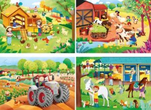 Clementoni Legpuzzel 4-in-1 Boerderij 160 Stukjes 4-delig - Image 2