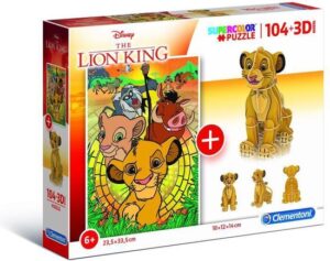 Clementoni Legpuzzel Met Bouwpakket The Lion King 104 Stukjes - Image 3