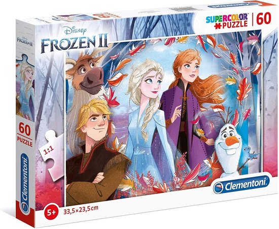 550x451-49 Clementoni - Puzzel 60 Stukjes Frozen 2, Kinderpuzzels, 5-7 jaar, 26058 - Image 1