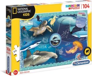 Clementoni Supercolor Puzzel - GIANTS OF THE DEEP - National Geographic Kids - 104 Stukjes - Image 3