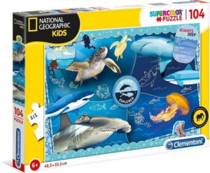 Clementoni Supercolor Puzzel - GIANTS OF THE DEEP - National Geographic Kids - 104 Stukjes - Image 4