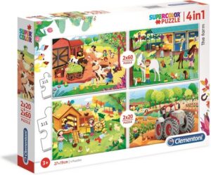 Clementoni Legpuzzel 4-in-1 Boerderij 160 Stukjes 4-delig - Image 3