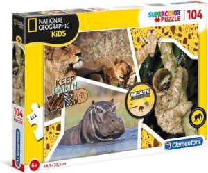 Clementoni Legpuzzel National Geographic Wildlife 104 Stukjes - Image 2