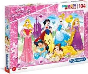Clementoni Legpuzzel - Supercolor Puzzel Collectie - Disney Princesses - 104 stukjes, puzzel kinderen - Image 3