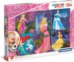 Clementoni Puzzel 3d-vision Disney Princess 104 Stukjes - Image 2