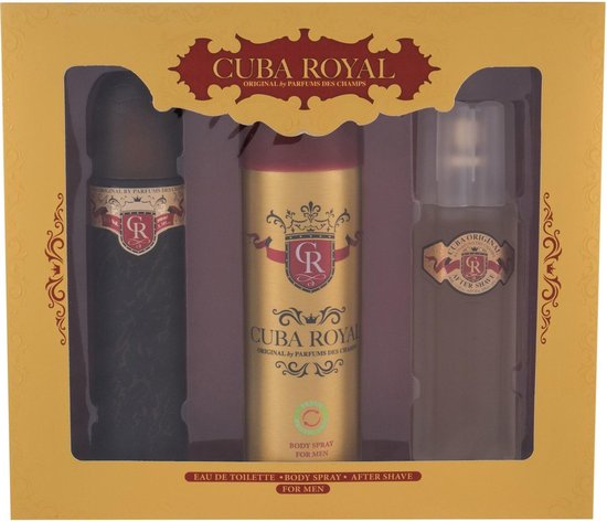 550x472-86 Cuba - Cuba Royal Gift Set 100 Ml Edt, After Shave (After Shave) Royal 100 Ml And 200 Ml Royal Deospray - Image 1